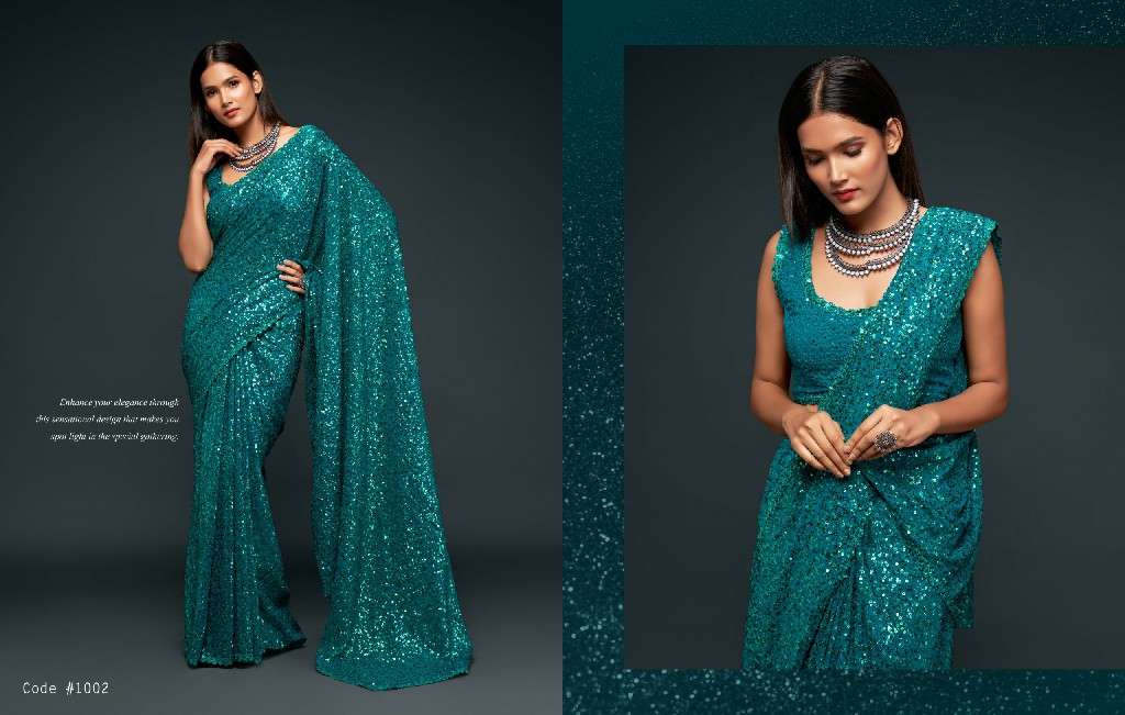 Zeel Clothing Presents Starlit Saree Vol-1 Wholesale Function Wear Sarees Catalog Wholesaler And Exporter 