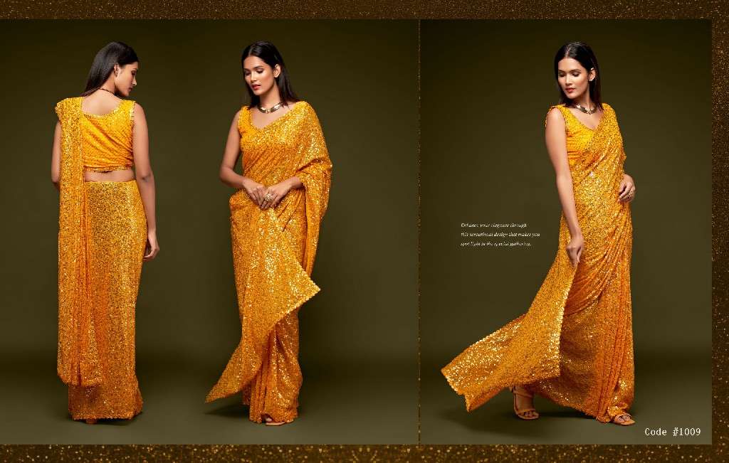 Zeel Clothing Presents Starlit Saree Vol-1 Wholesale Function Wear Sarees Catalog Wholesaler And Exporter 