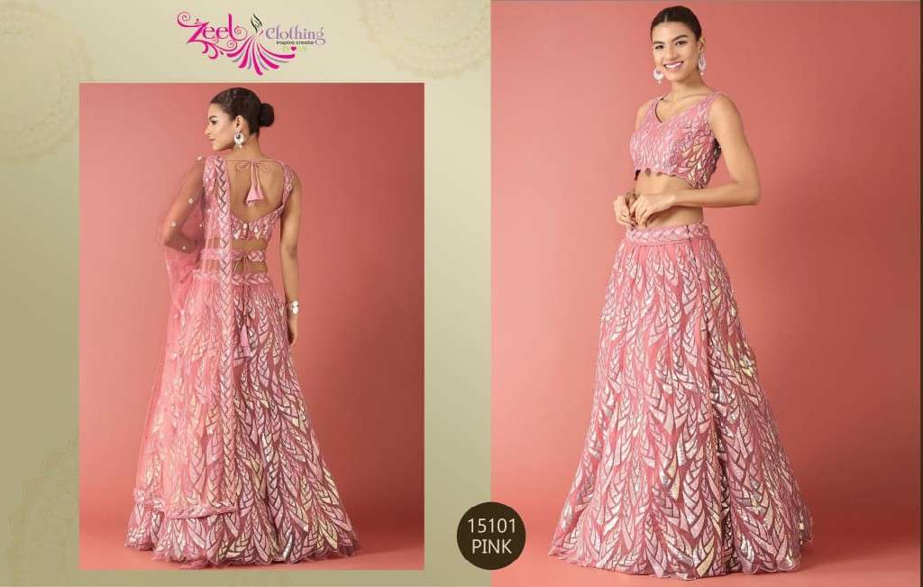 Zeel Clothing Vol-24 Wholesale Soft Net Designer Lehengas Choli Catalog Wholesaler And Exporter 