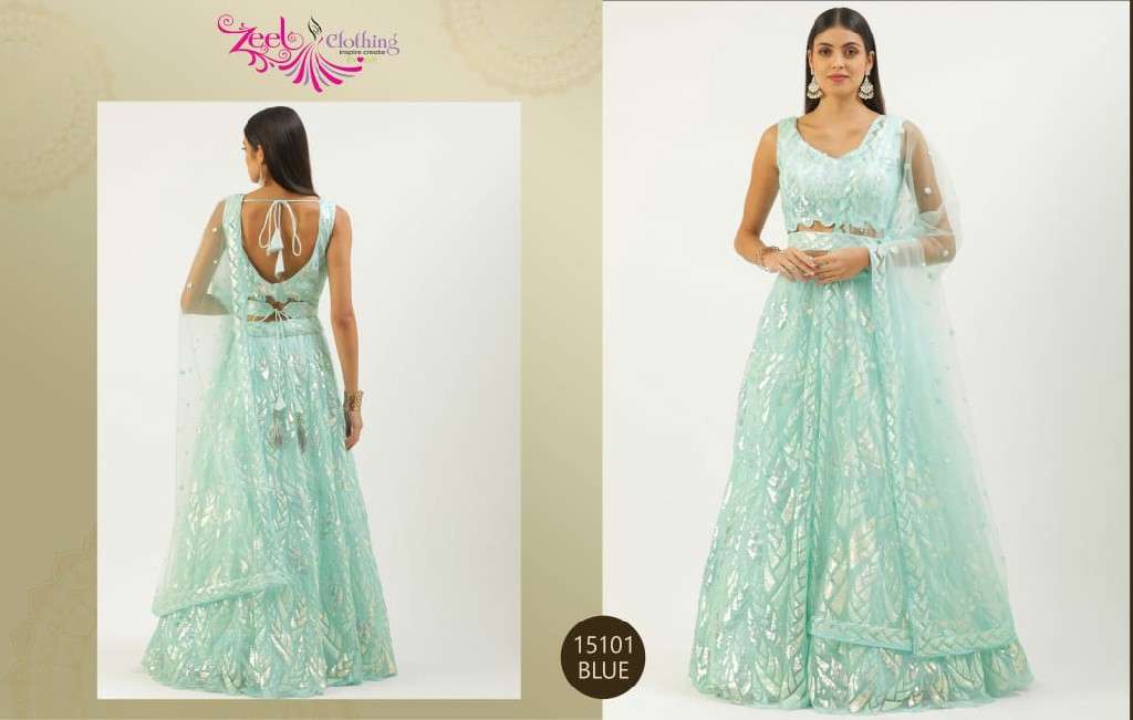 Zeel Clothing Vol-24 Wholesale Soft Net Designer Lehengas Choli Catalog Wholesaler And Exporter 