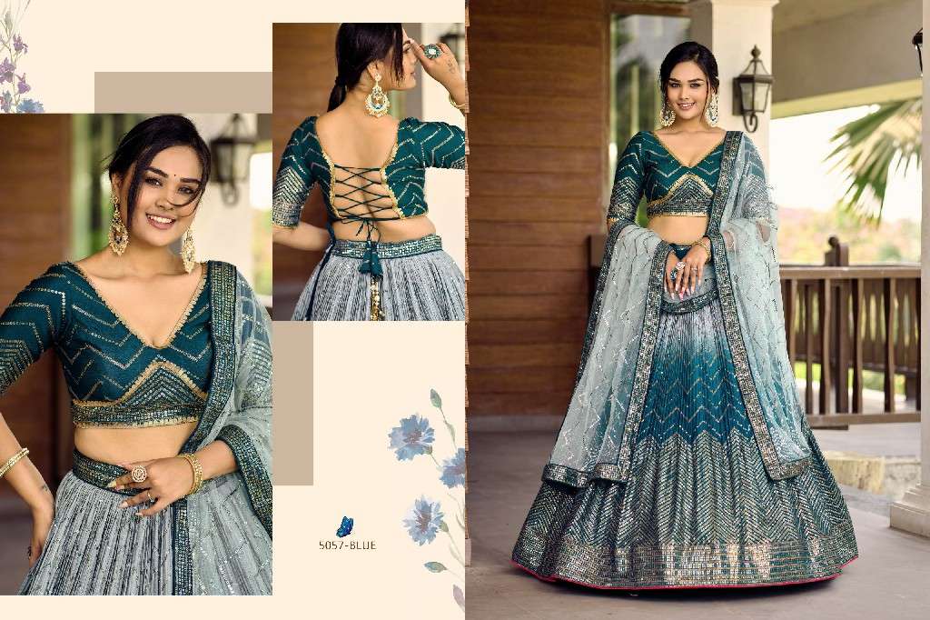 Zeel Presents Kimaya Wholesale Chinon Fabric Designer Lehenga Choli Catalog Wholesaler And Exporter 