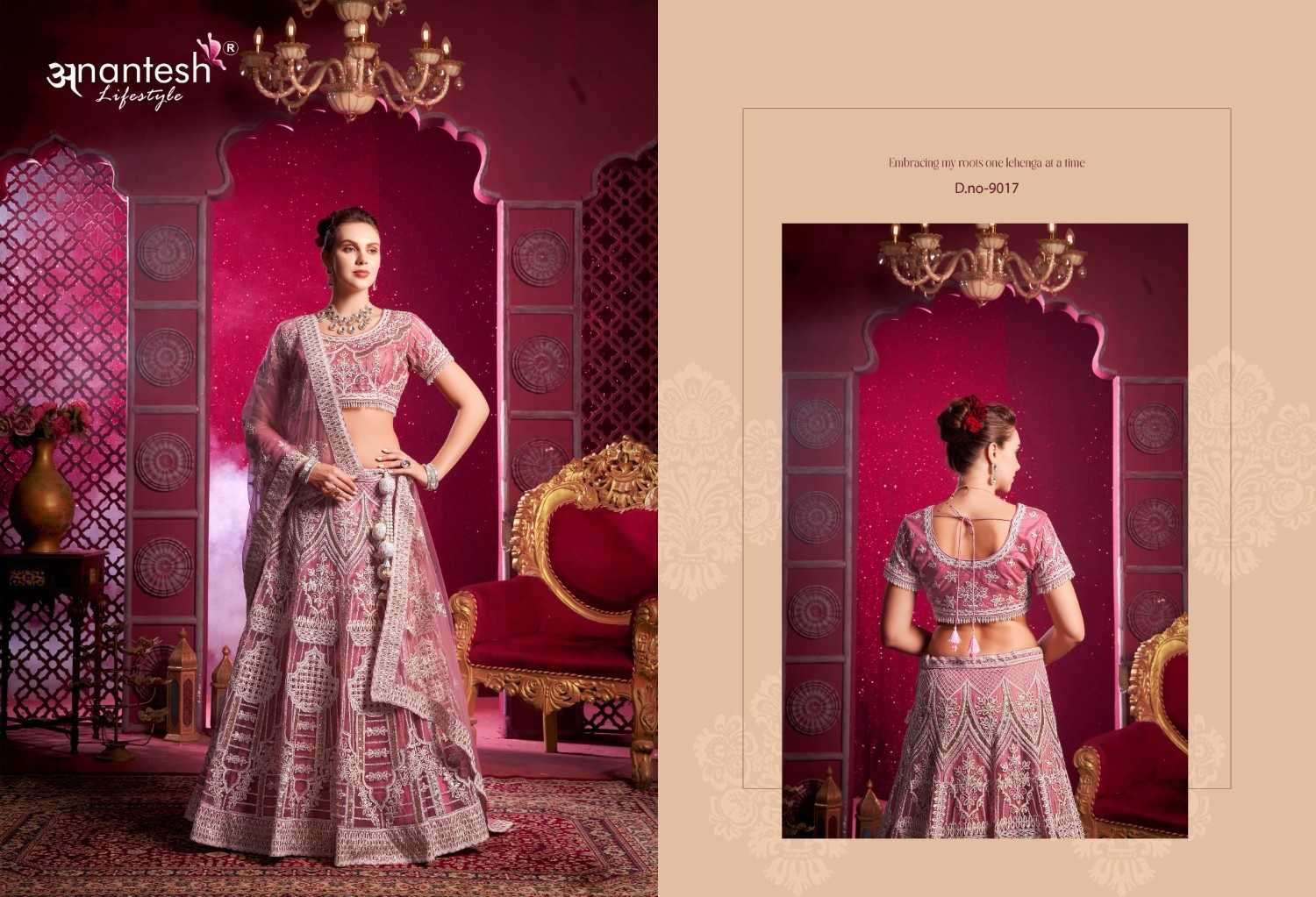 ANANTESH LIFESTYLE PRESENTS BRIDLE COUTURE VOL-4 ZARKANS MIRROR FULL STITCH BRIDAL CHANIYA CHOLI CATALOG WHOLESALER AND EXPORTER IN SURAT