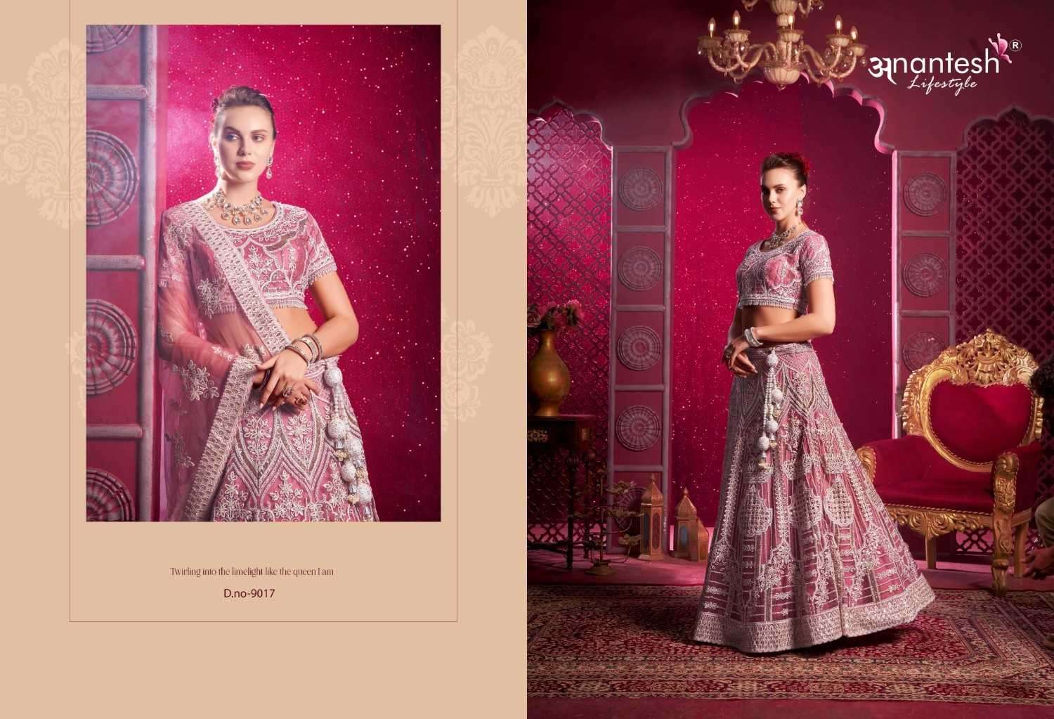 ANANTESH LIFESTYLE PRESENTS BRIDLE COUTURE VOL-4 ZARKANS MIRROR FULL STITCH BRIDAL CHANIYA CHOLI CATALOG WHOLESALER AND EXPORTER IN SURAT