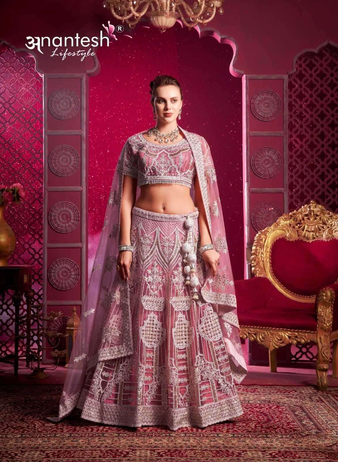ANANTESH LIFESTYLE PRESENTS BRIDLE COUTURE VOL-4 ZARKANS MIRROR FULL STITCH BRIDAL CHANIYA CHOLI CATALOG WHOLESALER AND EXPORTER IN SURAT