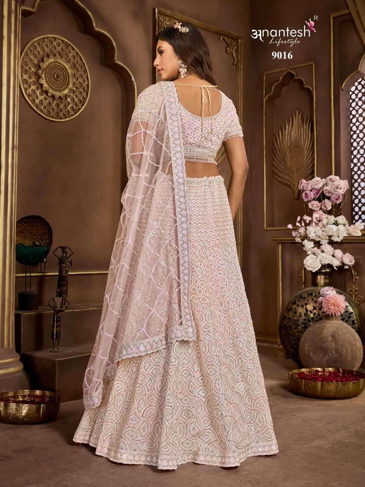 ANANTESH LIFESTYLE PRESENTS BRIDLE COUTURE VOL-5 ZARKANS MIRROR FULL STITCH BRIDAL CHANIYA CHOLI CATALOG WHOLESALER AND EXPORTER IN SURAT