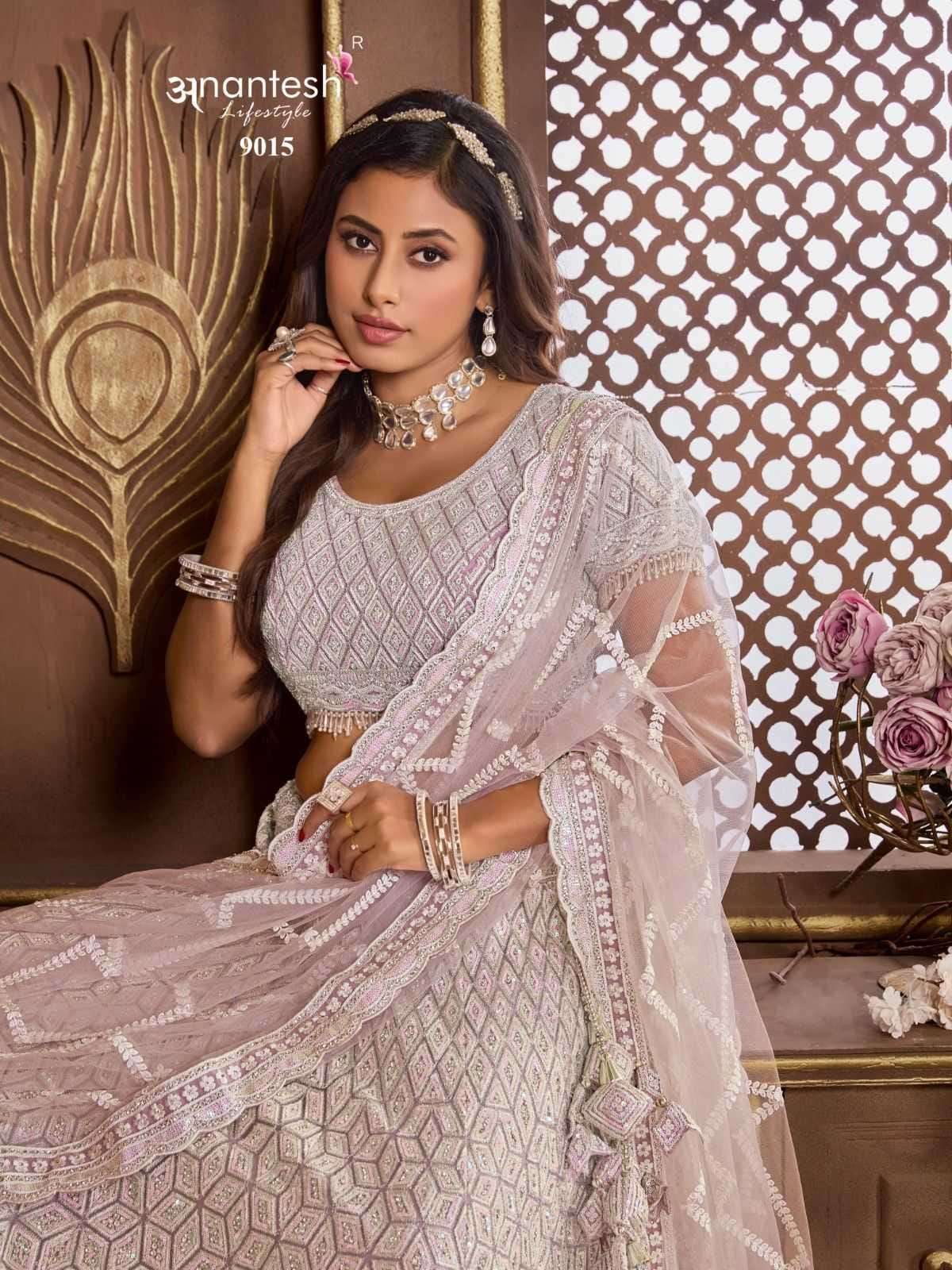 ANANTESH LIFESTYLE PRESENTS BRIDLE COUTURE VOL-5 ZARKANS MIRROR FULL STITCH BRIDAL CHANIYA CHOLI CATALOG WHOLESALER AND EXPORTER IN SURAT