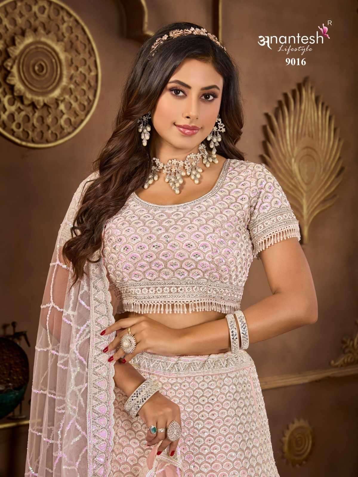 ANANTESH LIFESTYLE PRESENTS BRIDLE COUTURE VOL-5 ZARKANS MIRROR FULL STITCH BRIDAL CHANIYA CHOLI CATALOG WHOLESALER AND EXPORTER IN SURAT