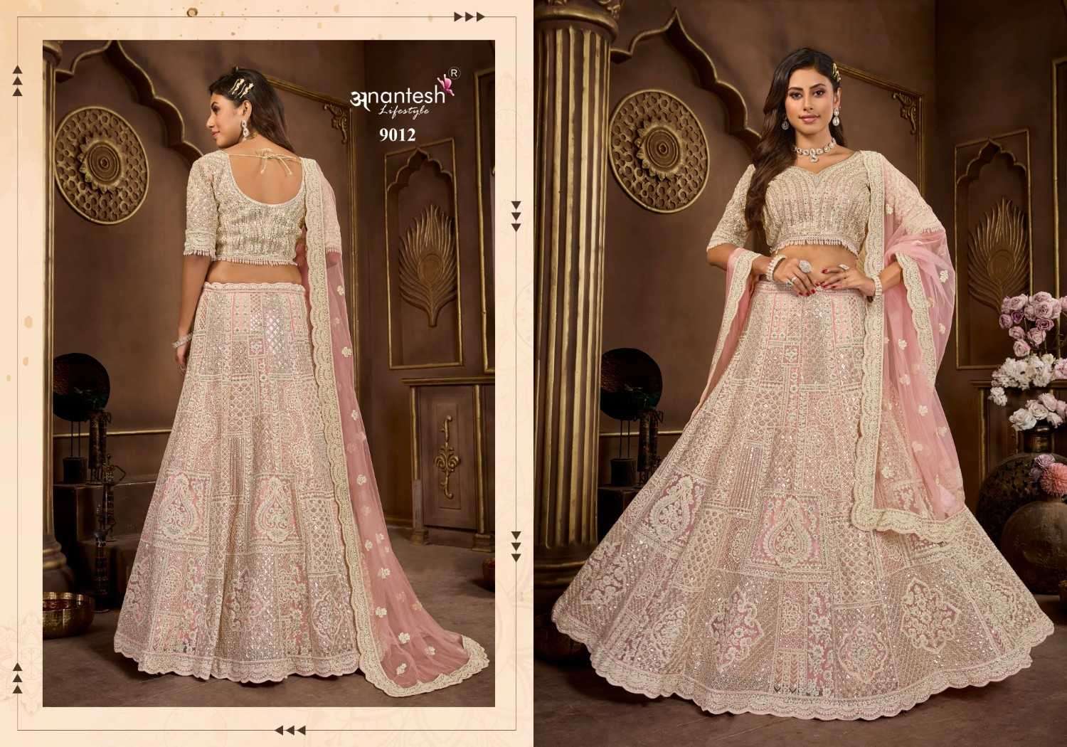 ANANTESH LIFESTYLE PRESENTS BRIDLE COUTURE VOL-5 ZARKANS MIRROR FULL STITCH BRIDAL CHANIYA CHOLI CATALOG WHOLESALER AND EXPORTER IN SURAT