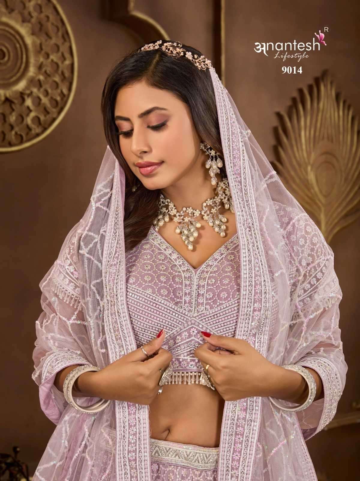 ANANTESH LIFESTYLE PRESENTS BRIDLE COUTURE VOL-5 ZARKANS MIRROR FULL STITCH BRIDAL CHANIYA CHOLI CATALOG WHOLESALER AND EXPORTER IN SURAT