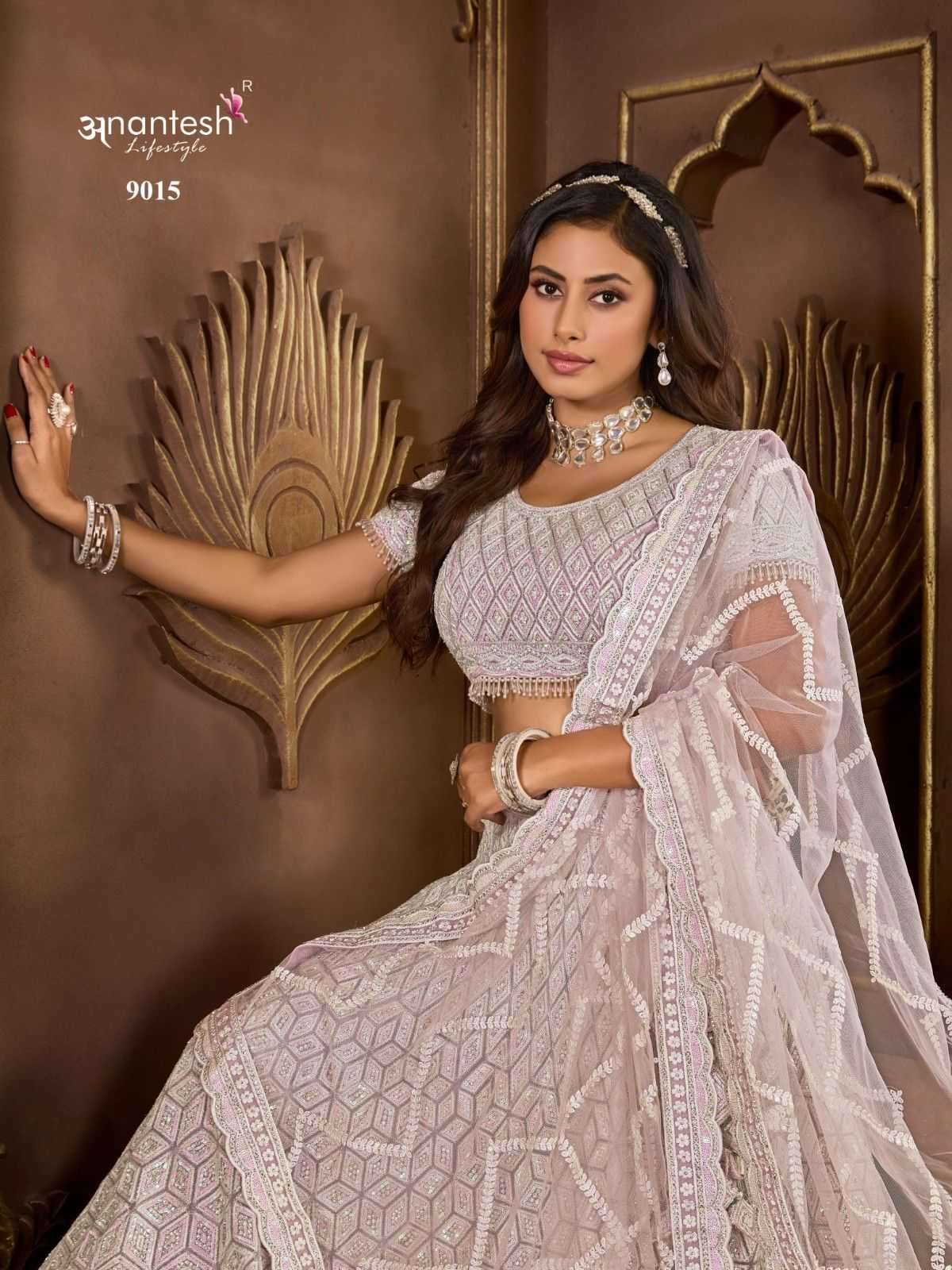 ANANTESH LIFESTYLE PRESENTS BRIDLE COUTURE VOL-5 ZARKANS MIRROR FULL STITCH BRIDAL CHANIYA CHOLI CATALOG WHOLESALER AND EXPORTER IN SURAT