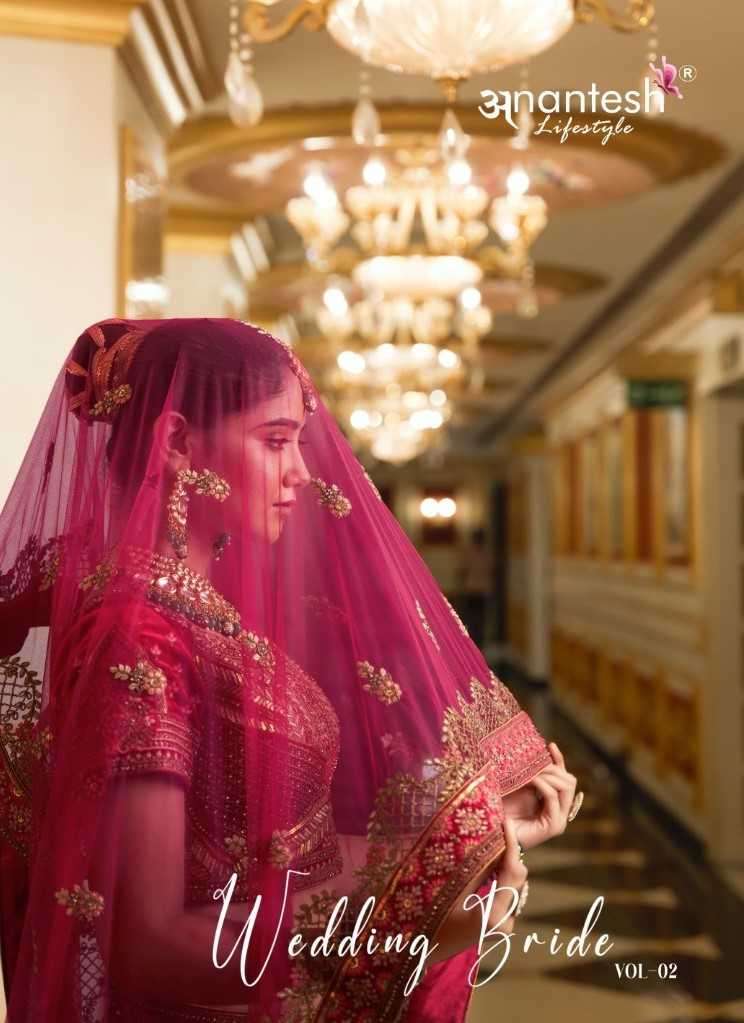 ANANTESH LIFESTYLE PRESENTS WEDDING BRIDE VOL-2 MIRROR WORK READYMADE VELVET CHANIYA CHOLI CATALOG WHOLESALER 