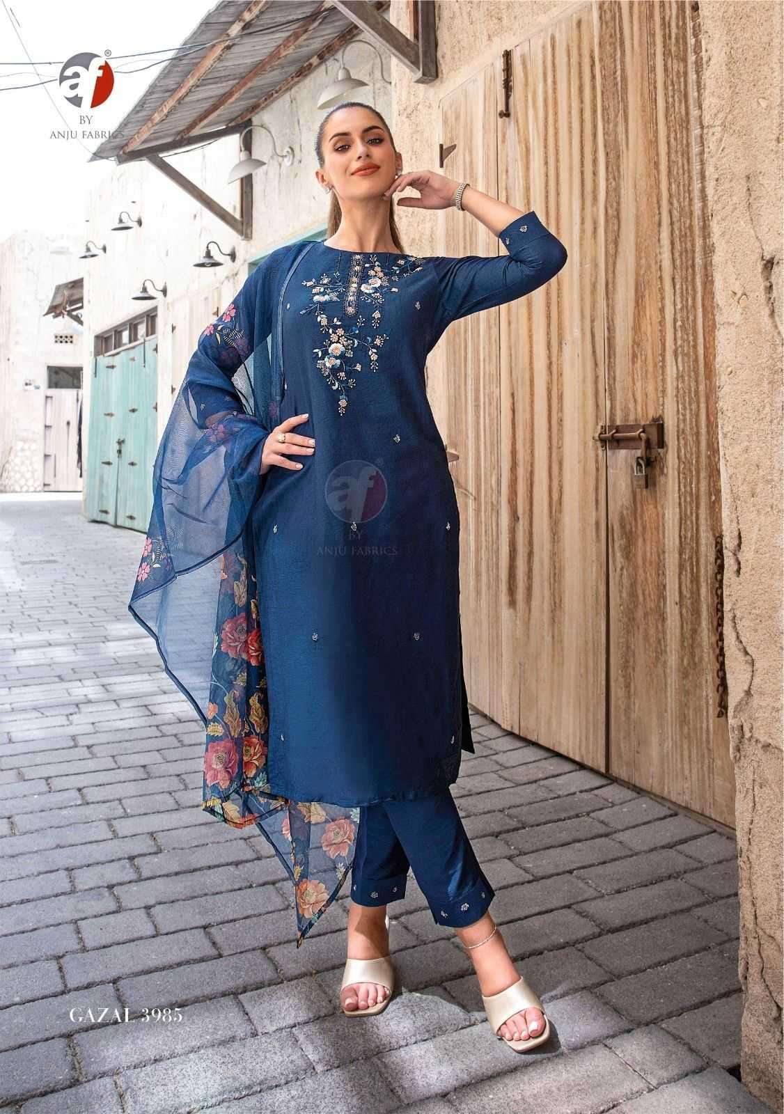 ANJU FAB PRESENTS GAZAL VOL-5 VISCOSE NYLON READYMADE PLUS SIZE KURTIS CATALOG WHOLESALER AND EXPORTER 