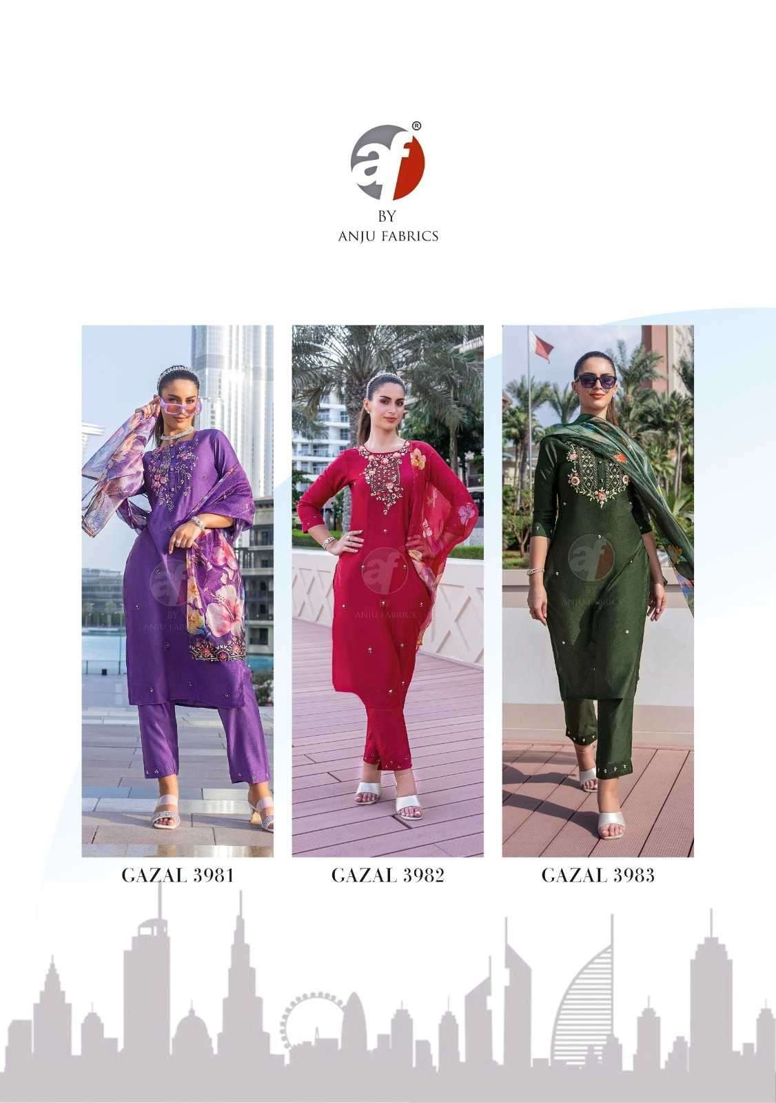 ANJU FAB PRESENTS GAZAL VOL-5 VISCOSE NYLON READYMADE PLUS SIZE KURTIS CATALOG WHOLESALER AND EXPORTER 