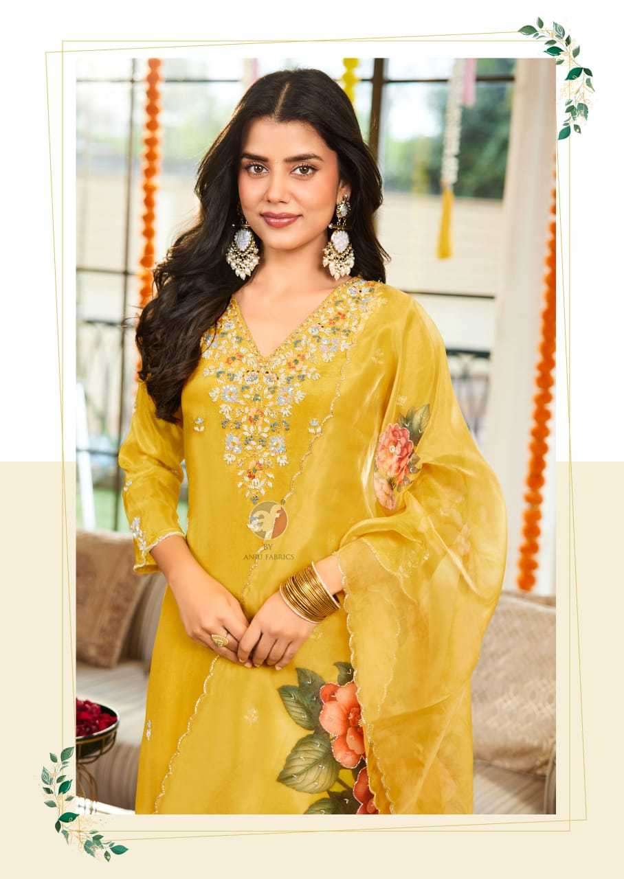 ANJU FAB PRESENTS SAHELI  TISSUE SHIMMER READYMADE TRENDY SALWAR SUITS CATALOG WHOLESALER AND EXPORTER 