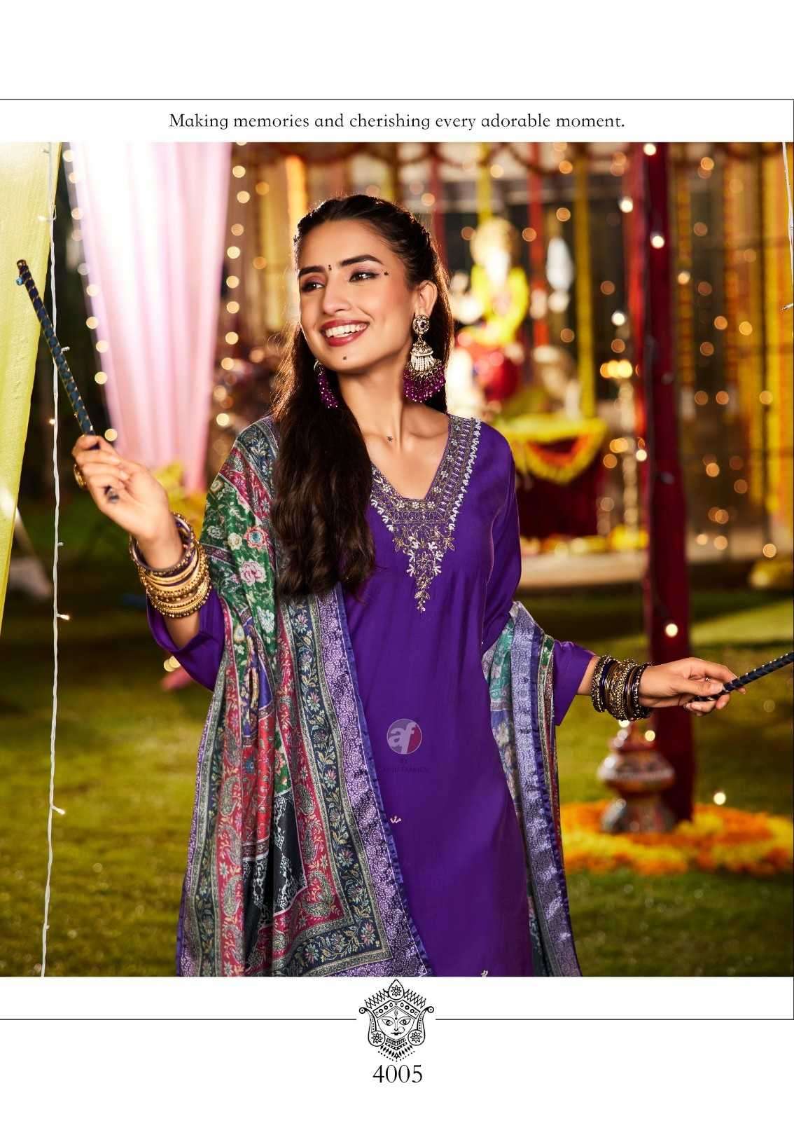 ANJU FAB PRESENTS SHARARAT VOL-8 MODAL SILK READYMADE HANDWORK BIG SIZE PARTY WEAR SUIT