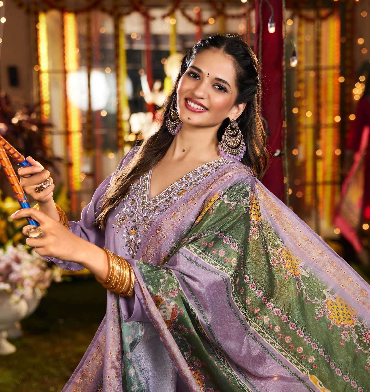 ANJU FAB PRESENTS SHARARAT VOL-8 MODAL SILK READYMADE HANDWORK BIG SIZE PARTY WEAR SUIT