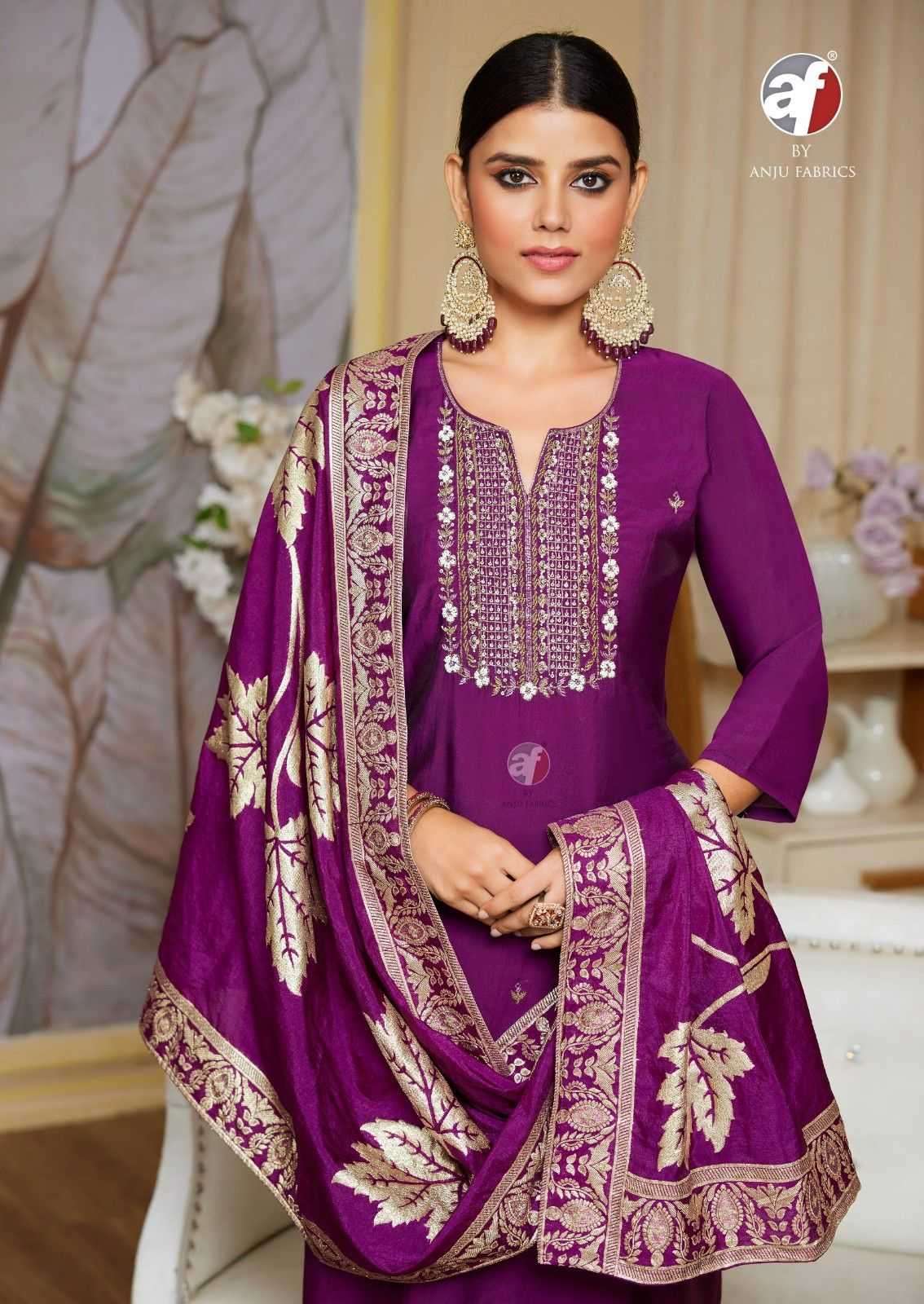 ANJU FAB PRESENTS VASTRA VOL-4 ROMAN SILK READYMADE COLLECTION LADIES KURTIS CATALOG WHOLESALER AND EXPORTER 