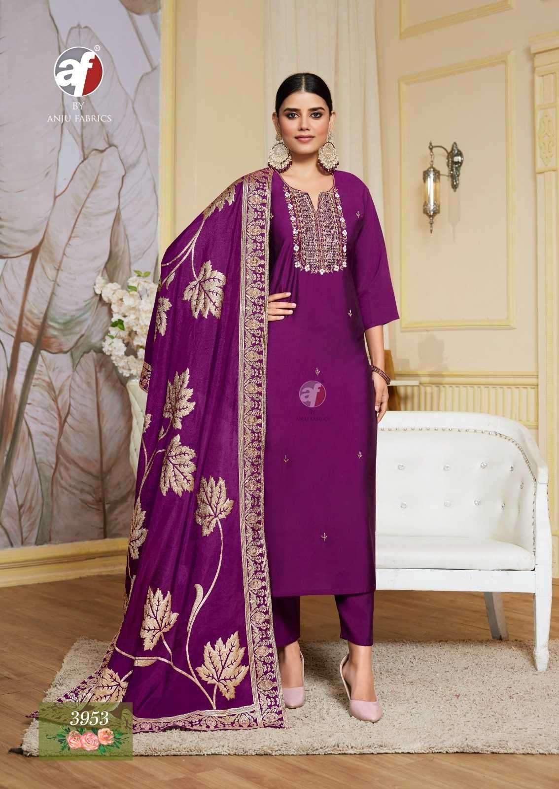 ANJU FAB PRESENTS VASTRA VOL-4 ROMAN SILK READYMADE COLLECTION LADIES KURTIS CATALOG WHOLESALER AND EXPORTER 