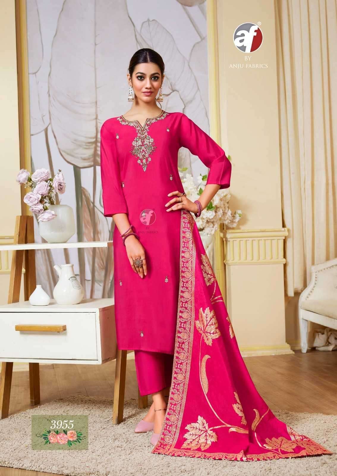 ANJU FAB PRESENTS VASTRA VOL-4 ROMAN SILK READYMADE COLLECTION LADIES KURTIS CATALOG WHOLESALER AND EXPORTER 
