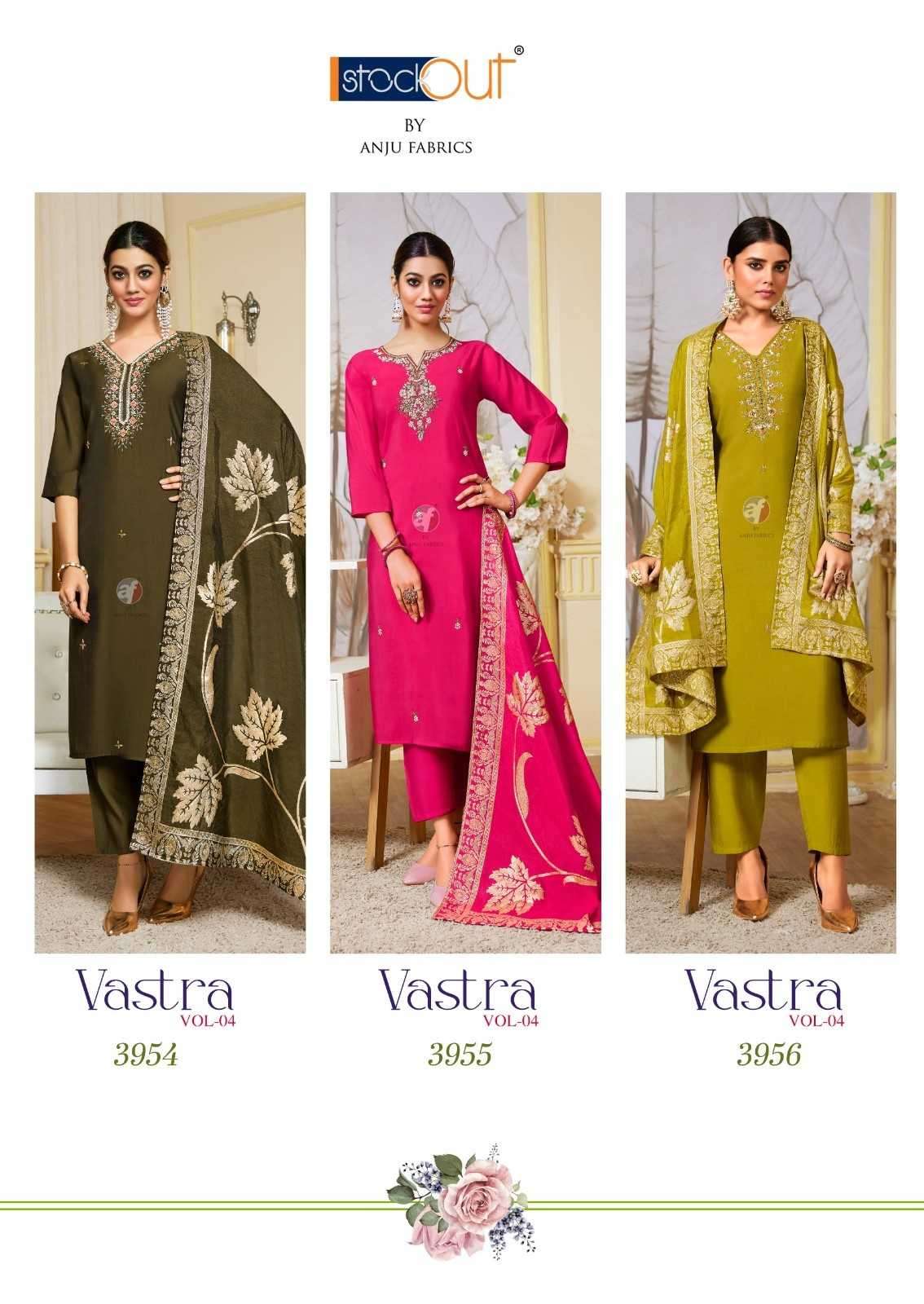 ANJU FAB PRESENTS VASTRA VOL-4 ROMAN SILK READYMADE COLLECTION LADIES KURTIS CATALOG WHOLESALER AND EXPORTER 