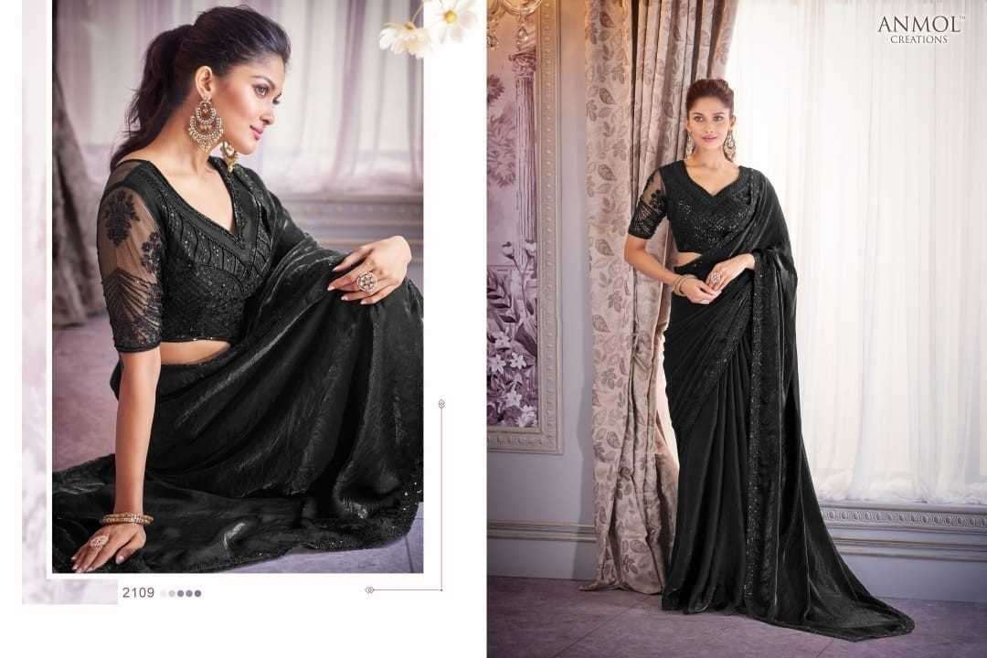 ANMOL CREATION PRESENTS KAINA VOL-2 2101-2116 FANCY PARTY WEAR SAREE FOR WOMEN CATALOG WHOLESALER AND EXPORTER 