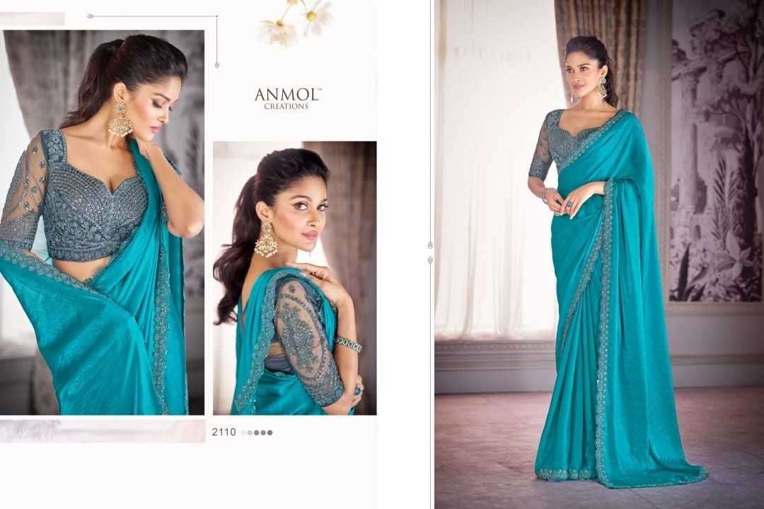 ANMOL CREATION PRESENTS KAINA VOL-2 2101-2116 FANCY PARTY WEAR SAREE FOR WOMEN CATALOG WHOLESALER AND EXPORTER 