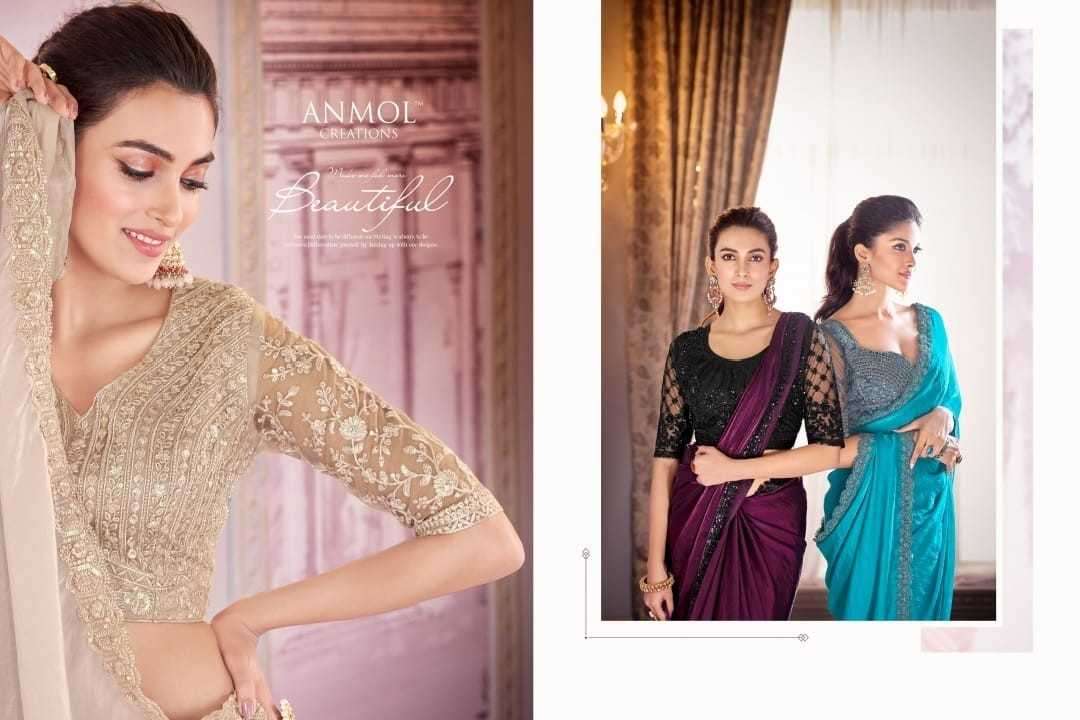 ANMOL CREATION PRESENTS KAINA VOL-2 2101-2116 FANCY PARTY WEAR SAREE FOR WOMEN CATALOG WHOLESALER AND EXPORTER 