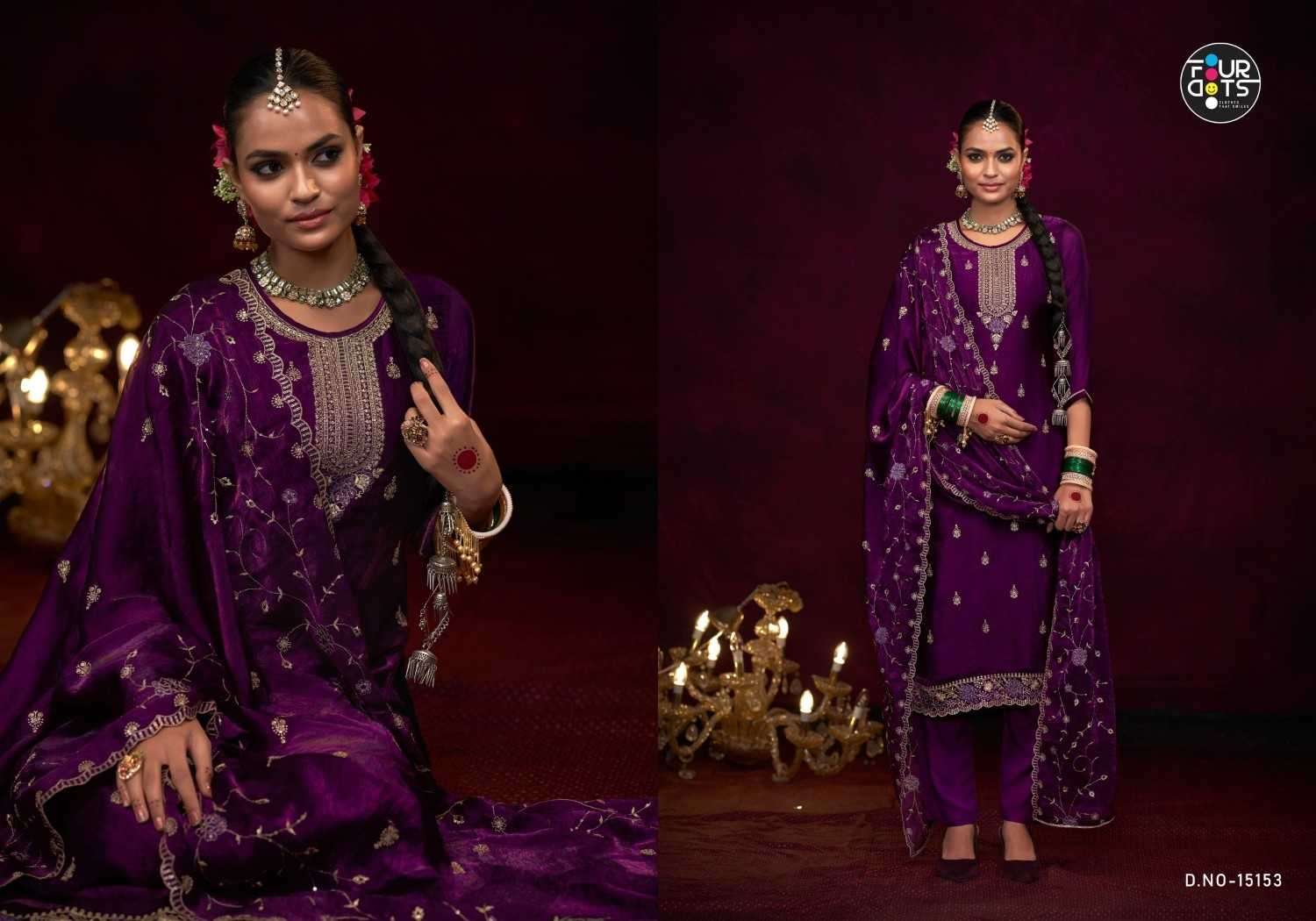 FOURDOTS PRESENTS TYOHAR VISCOSE FANCY SILK WORK LADIES SUITS CATALOG WHOLESALER AND EXPORTER 