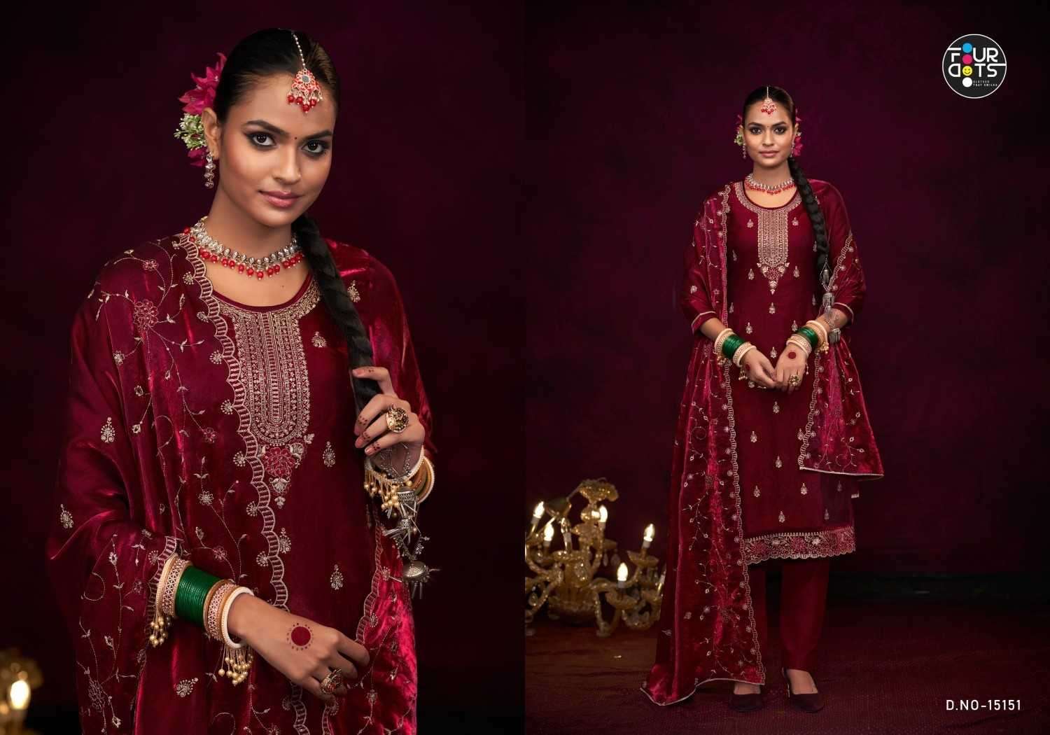 FOURDOTS PRESENTS TYOHAR VISCOSE FANCY SILK WORK LADIES SUITS CATALOG WHOLESALER AND EXPORTER 