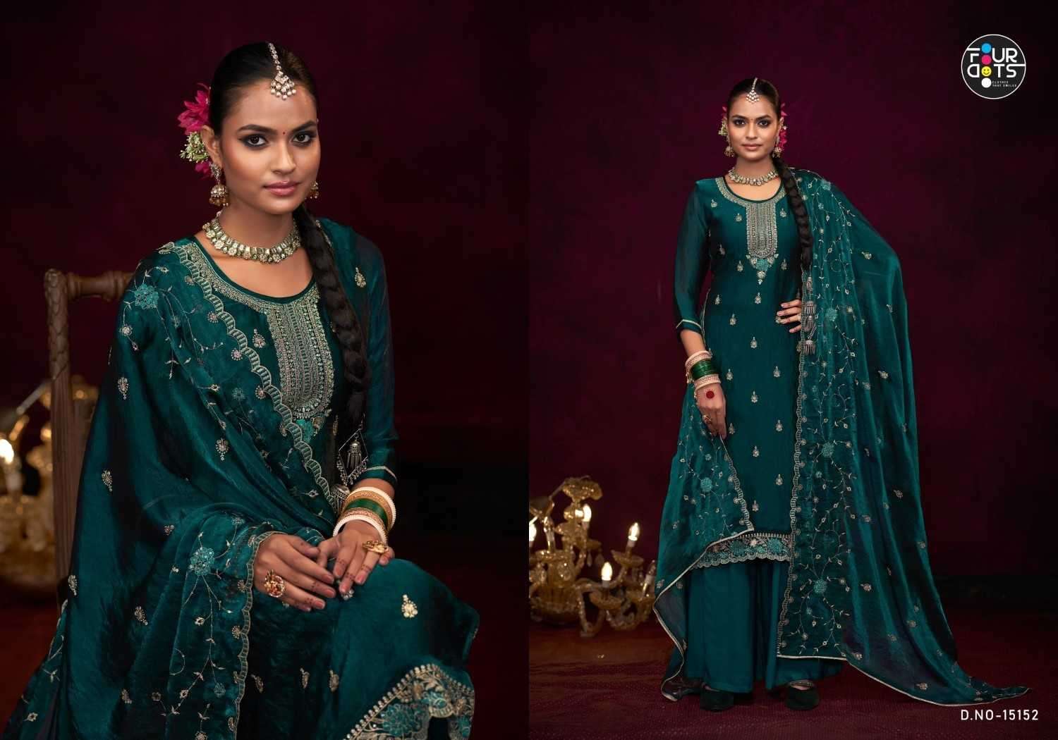 FOURDOTS PRESENTS TYOHAR VISCOSE FANCY SILK WORK LADIES SUITS CATALOG WHOLESALER AND EXPORTER 