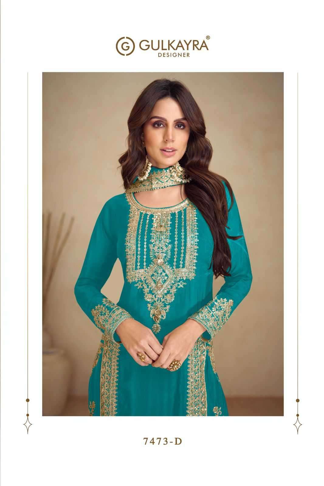 GULKAYRA DESIGNER PRESENTS APSARA VOL 2 CHINON READYMADE PARTY WEAR 3PCS DRESS CATALOG WHOLESALER AND EXPORTER 