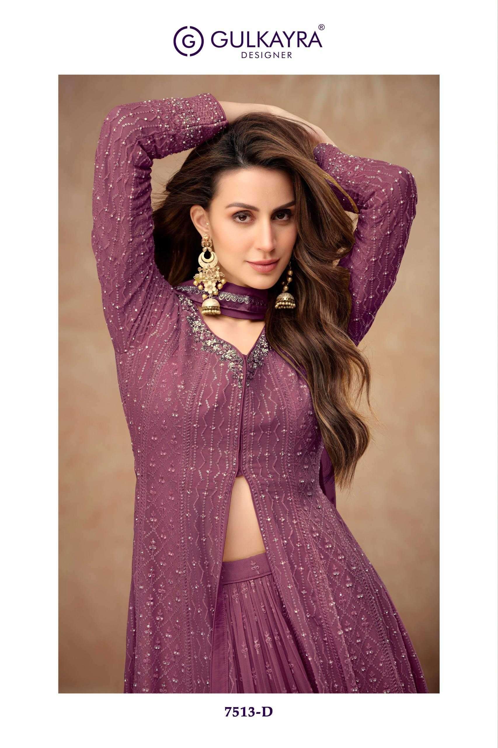 GULKAYRA DESIGNER PRESENTS FARINA GEORGETTE READYMADE OCCASION WEAR 3PCS DRESS CATALOG WHOLESALER 