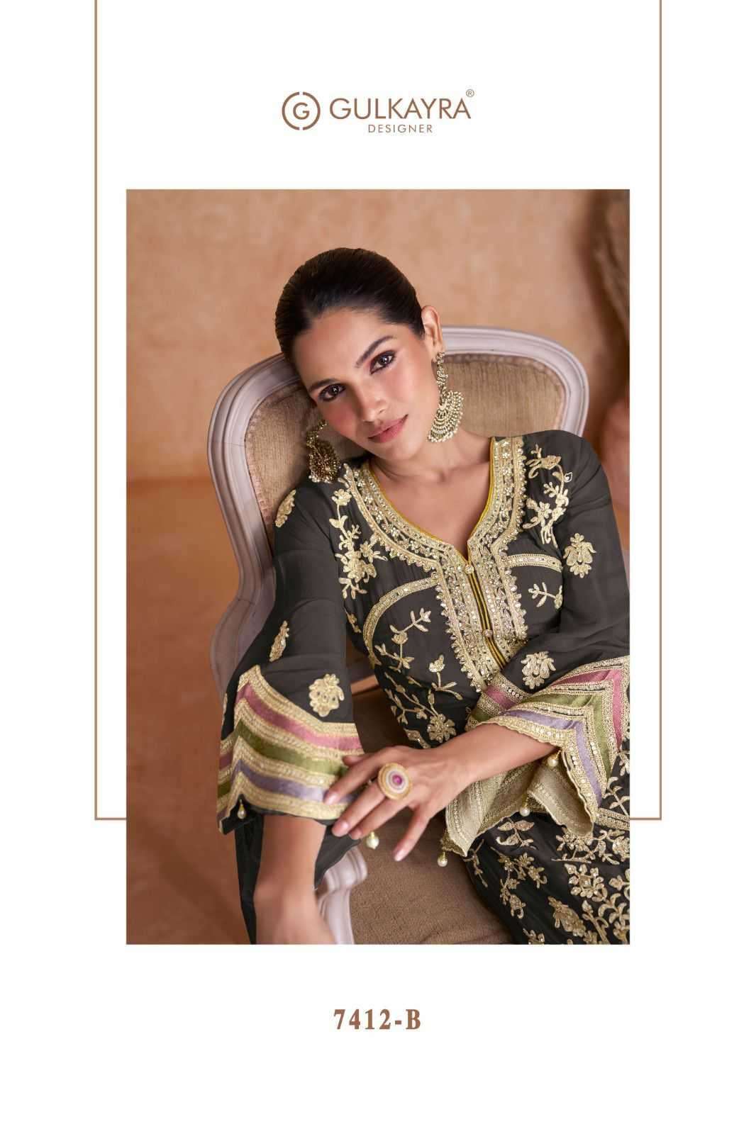 GULKAYRA DESIGNER PRESENTS LIYANA VOL-1 FULLY STITCH CLASSIC CHINON 3PCS DRESS CATALOG WHOLESALER AND EXPORTER 
