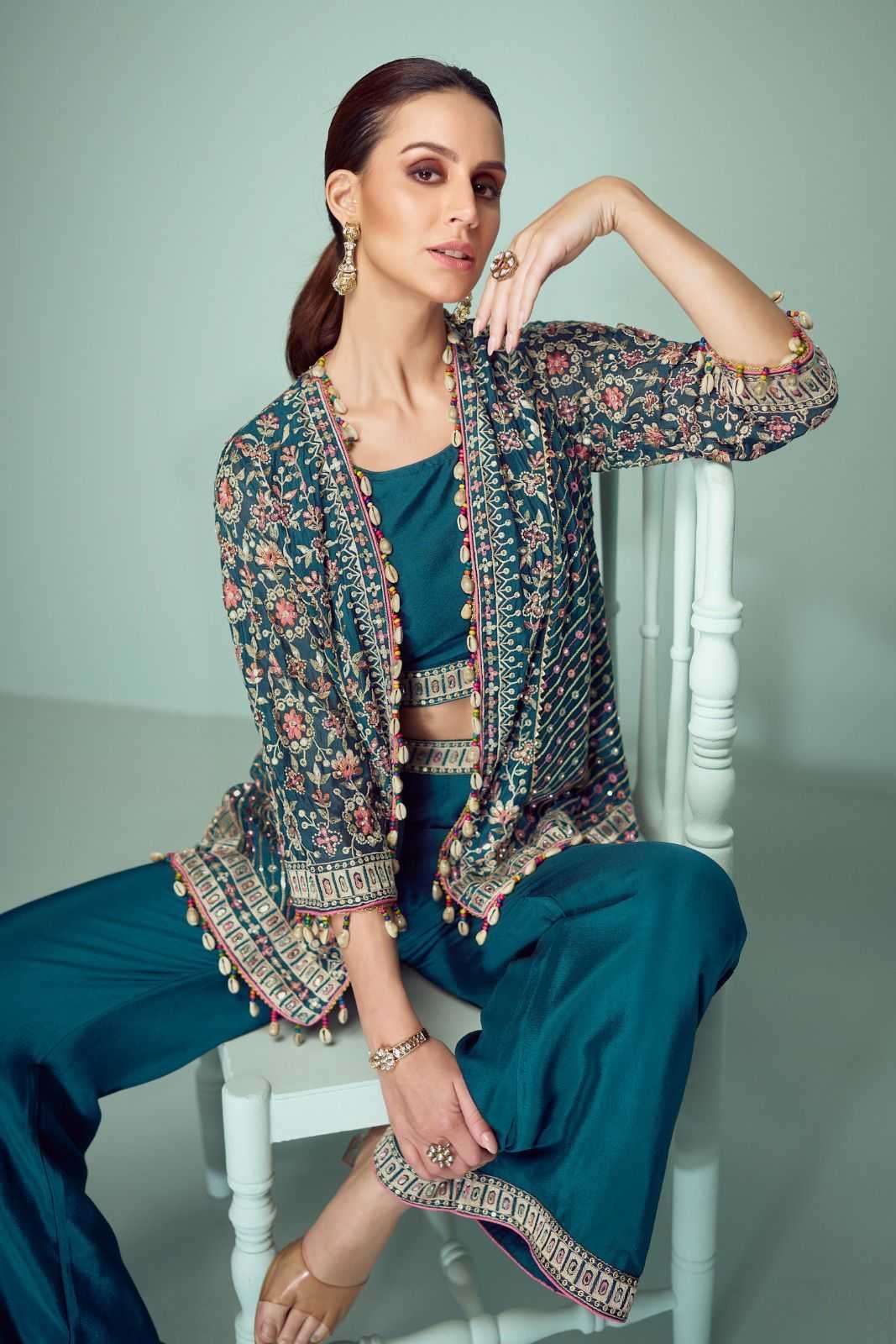 GULKAYRA DESIGNER PRESENTS MARIYAM CHINON EXCLUSIVE DESIGN FULL STITCH INDO WESTERN DRESS CATALOG WHOLESALER AND EXPORTER 