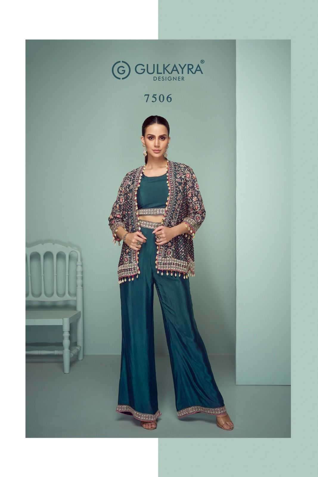 GULKAYRA DESIGNER PRESENTS MARIYAM CHINON EXCLUSIVE DESIGN FULL STITCH INDO WESTERN DRESS CATALOG WHOLESALER AND EXPORTER 