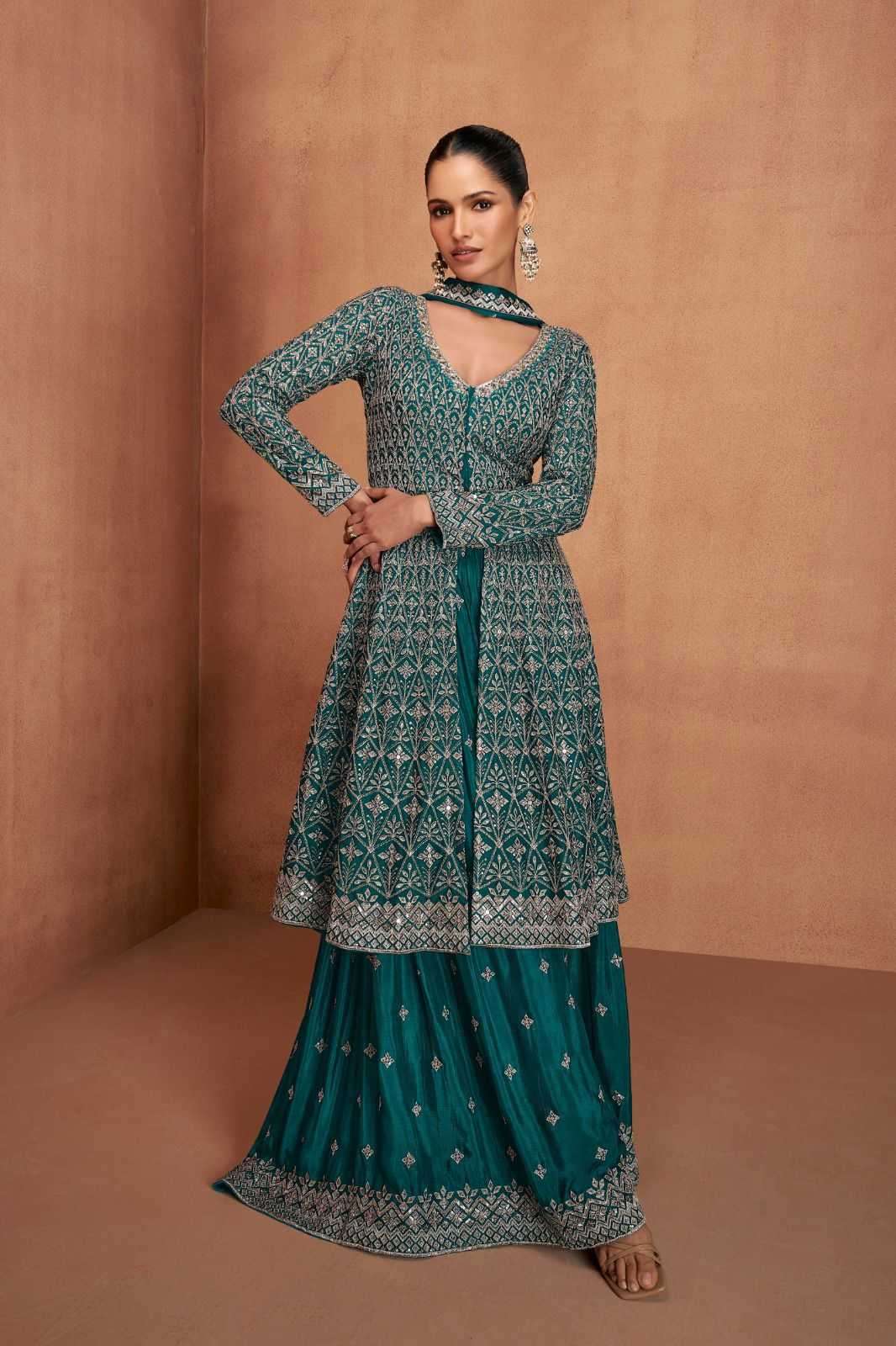 GULKAYRA DESIGNER PRESENTS VIANA CHINON READYMADE SKIRT KURTI WITH DUPATTA CATALOG WHOLESALER AND EXPORTER 