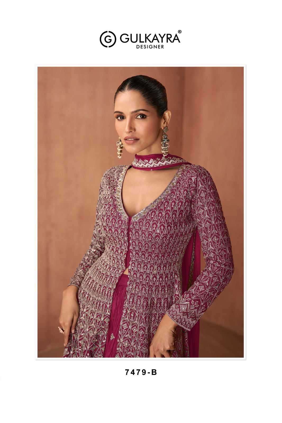 GULKAYRA DESIGNER PRESENTS VIANA CHINON READYMADE SKIRT KURTI WITH DUPATTA CATALOG WHOLESALER AND EXPORTER 