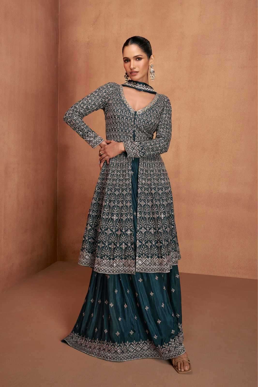 GULKAYRA DESIGNER PRESENTS VIANA CHINON READYMADE SKIRT KURTI WITH DUPATTA CATALOG WHOLESALER AND EXPORTER 