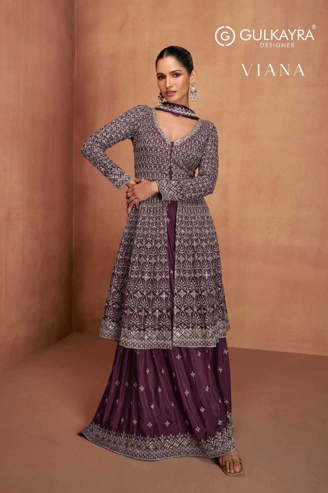 GULKAYRA DESIGNER PRESENTS VIANA CHINON READYMADE SKIRT KURTI WITH DUPATTA CATALOG WHOLESALER AND EXPORTER 