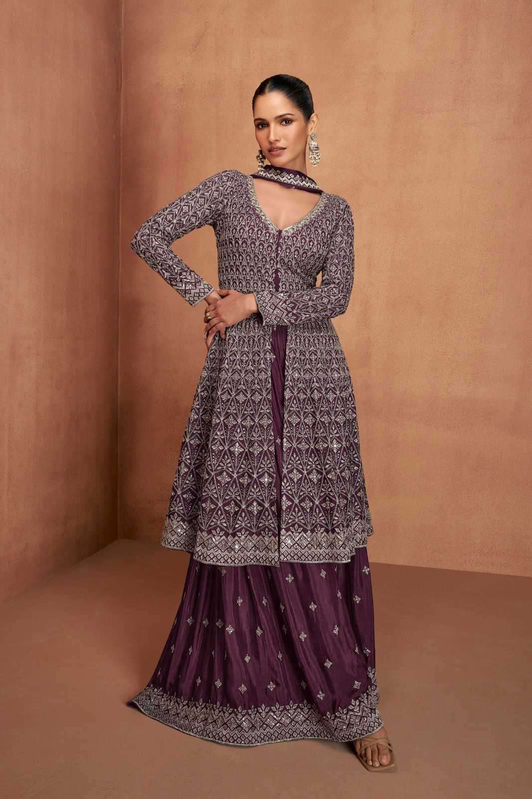 GULKAYRA DESIGNER PRESENTS VIANA CHINON READYMADE SKIRT KURTI WITH DUPATTA CATALOG WHOLESALER AND EXPORTER 