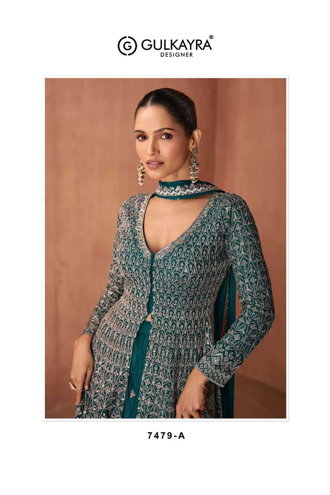 GULKAYRA DESIGNER PRESENTS VIANA CHINON READYMADE SKIRT KURTI WITH DUPATTA CATALOG WHOLESALER AND EXPORTER 