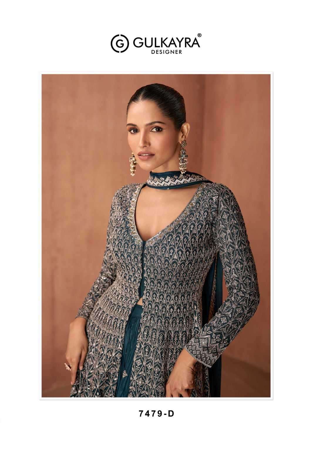 GULKAYRA DESIGNER PRESENTS VIANA CHINON READYMADE SKIRT KURTI WITH DUPATTA CATALOG WHOLESALER AND EXPORTER 