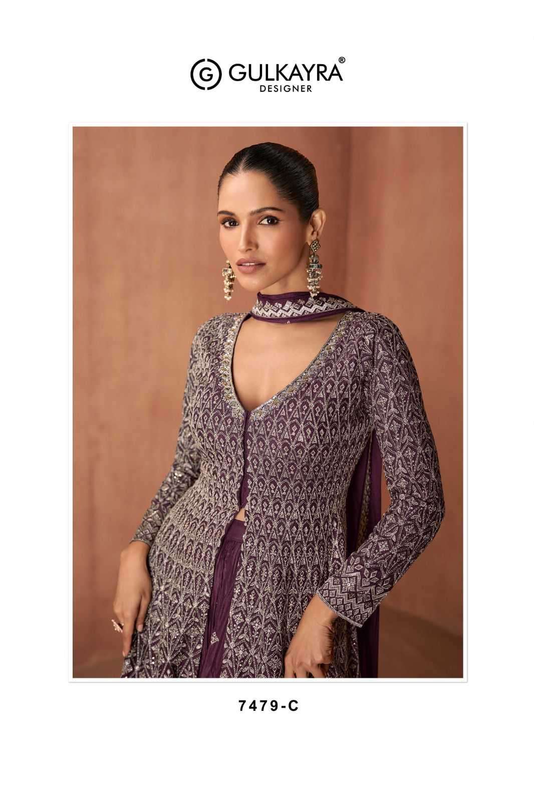 GULKAYRA DESIGNER PRESENTS VIANA CHINON READYMADE SKIRT KURTI WITH DUPATTA CATALOG WHOLESALER AND EXPORTER 