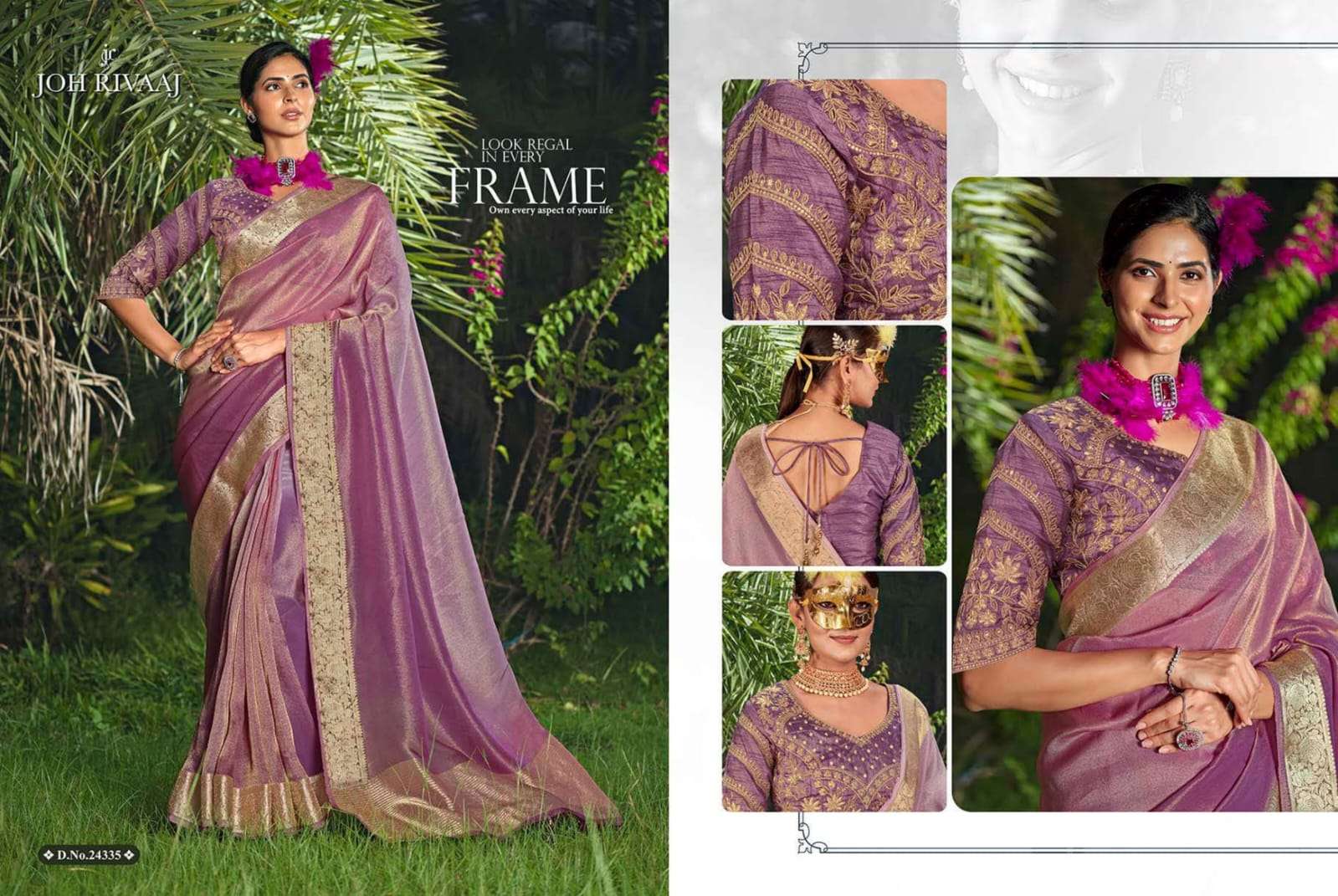 JOH RIVAAJ PRESENTS JAMUNA EXCLUSIVE FANCY SAREE CATALOG WHOLESALER AND EXPORTER 