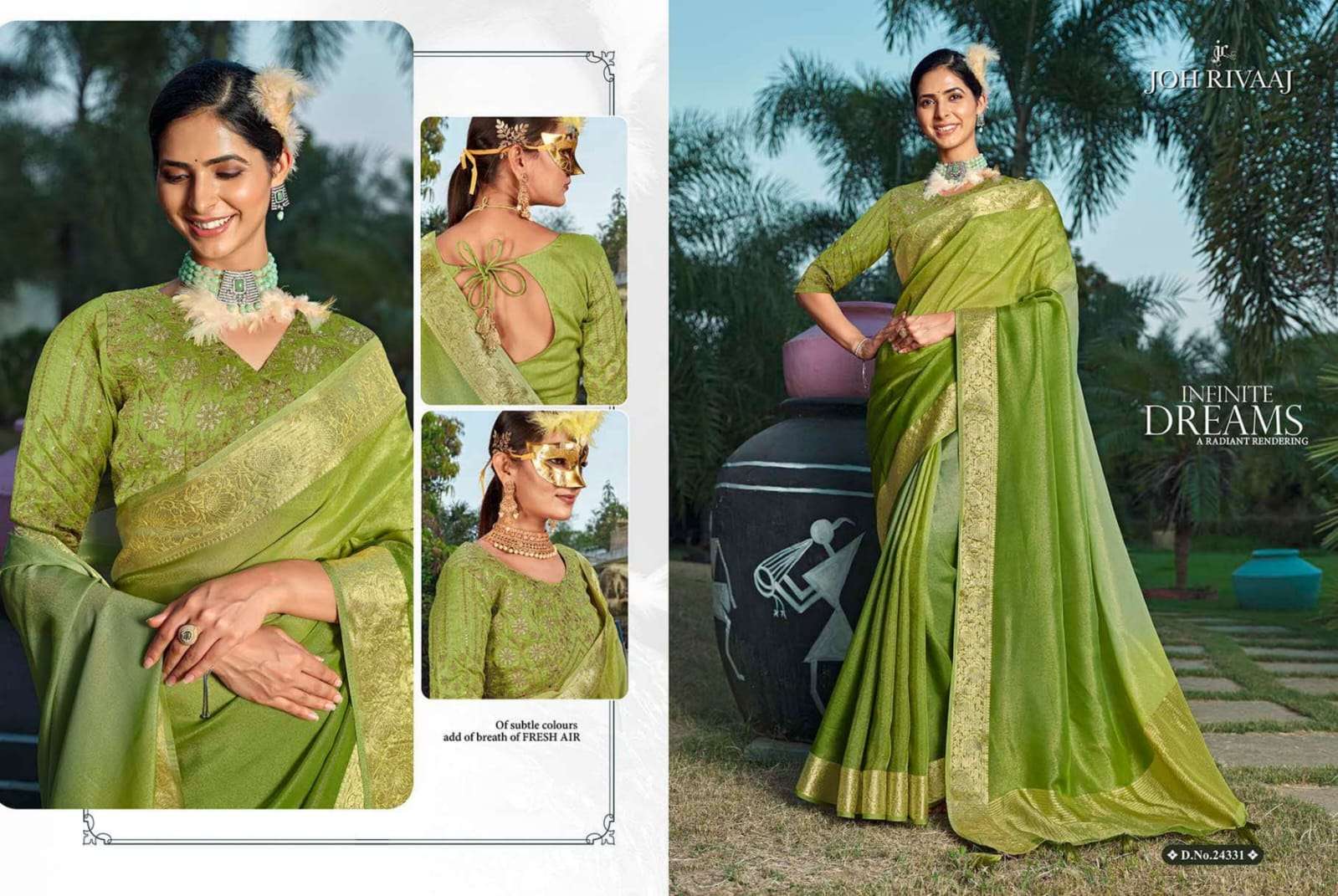 JOH RIVAAJ PRESENTS JAMUNA EXCLUSIVE FANCY SAREE CATALOG WHOLESALER AND EXPORTER 