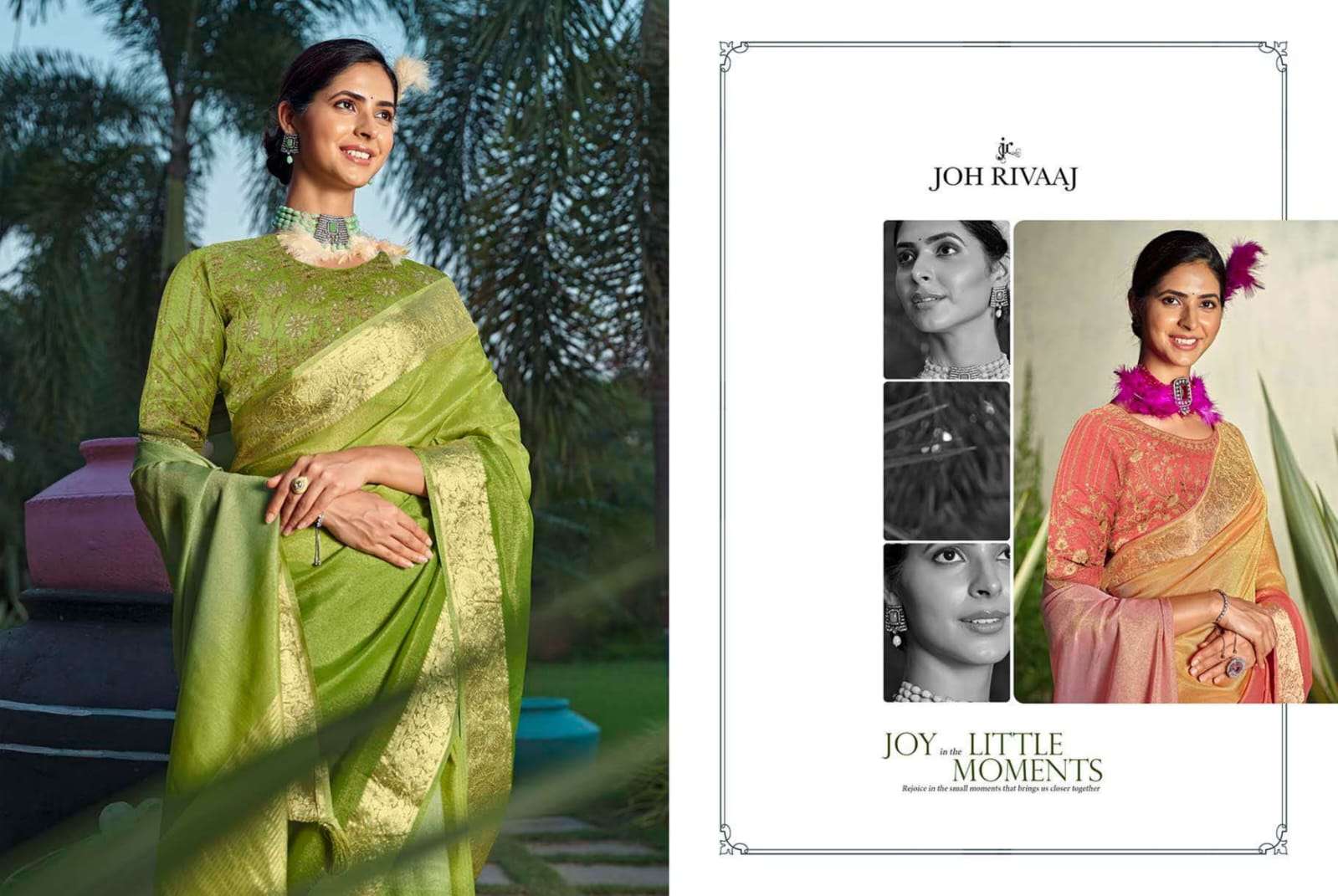 JOH RIVAAJ PRESENTS JAMUNA EXCLUSIVE FANCY SAREE CATALOG WHOLESALER AND EXPORTER 