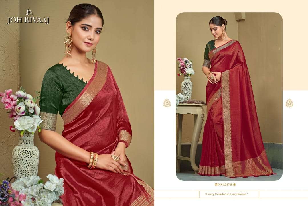 JOH RIVAAJ PRESENTS JARINA EXCLUSIVE DOLA SILK SAREE CATALOG WHOLESALER AND EXPORTER 