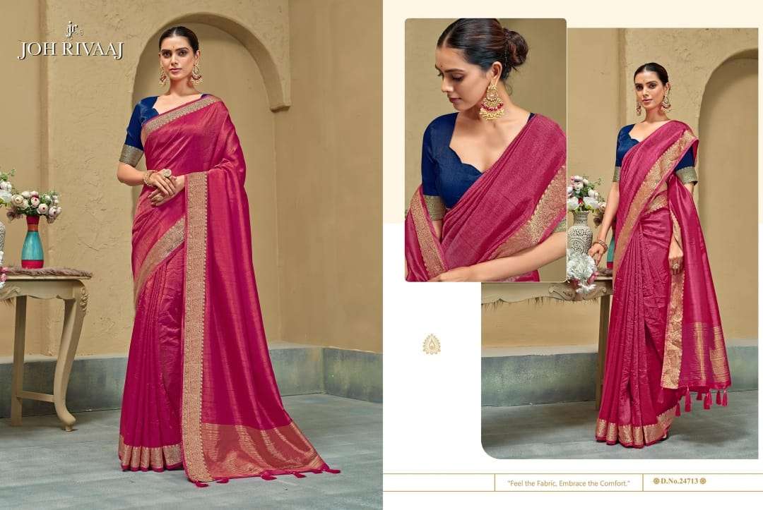 JOH RIVAAJ PRESENTS JARINA EXCLUSIVE DOLA SILK SAREE CATALOG WHOLESALER AND EXPORTER 