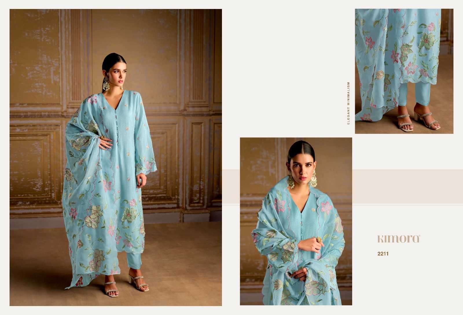 KIMORA PRESENTS QURBAT VOL-51 STYLISH SILK LADIES 3PCS SUITS CATALOG WHOLESALER AND EXPORTER 