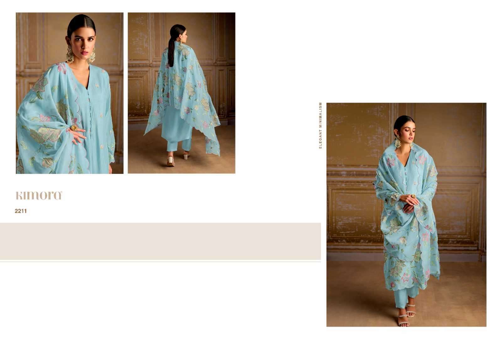 KIMORA PRESENTS QURBAT VOL-51 STYLISH SILK LADIES 3PCS SUITS CATALOG WHOLESALER AND EXPORTER 